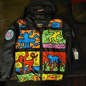 Members only X K. Haring windbreaker size L